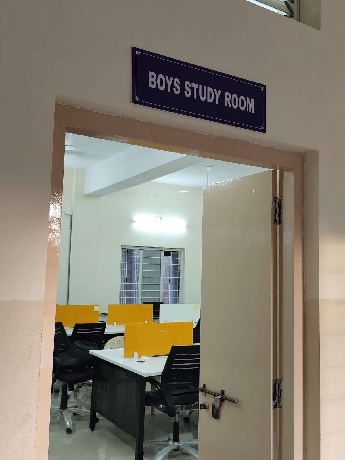 Boys Study Room with individual workstations